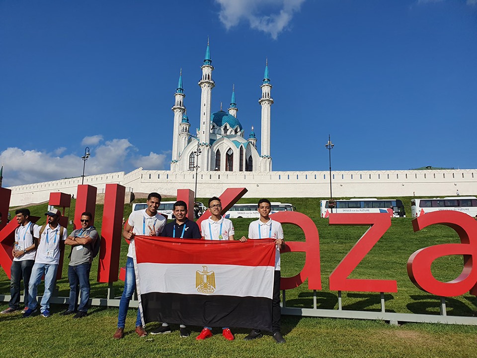 جانب من فاعليات مشاركة الطلاب بمسابقة  World Skills المقامة فى مدينة كازان بروسيا